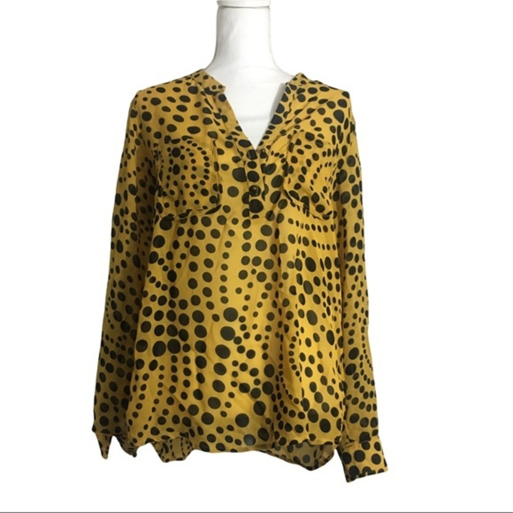 My Collection semi sheer long sleeve top. Sz Lg